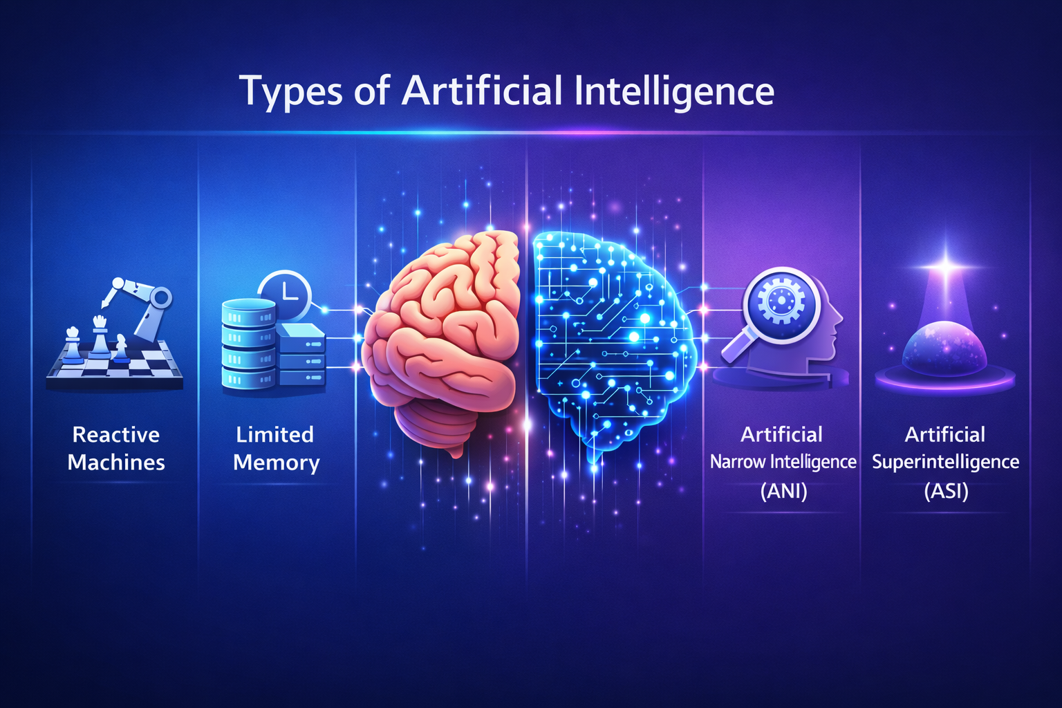 types of artificial intelligence based on functionality and capability